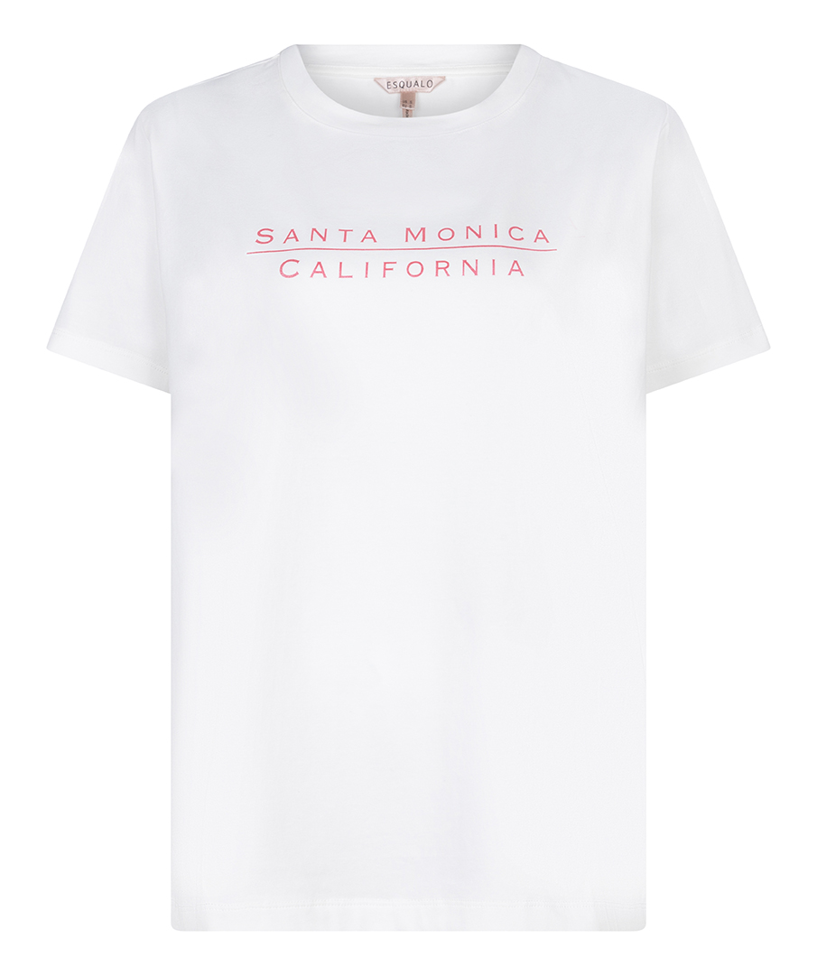 Esqualo Offwhite T shirt Santa Monica Maat XL