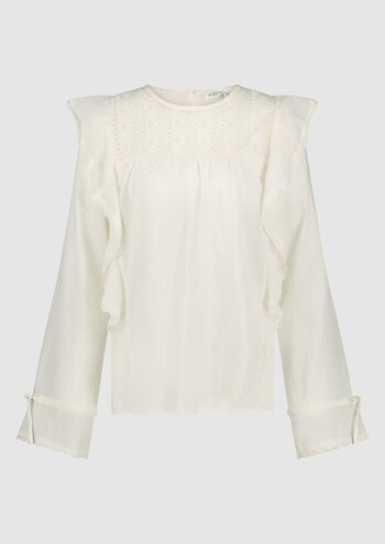 Blouse kant/ruches