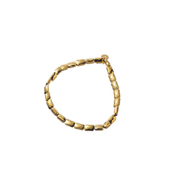 Armband elastiek gouden kraaltjes 